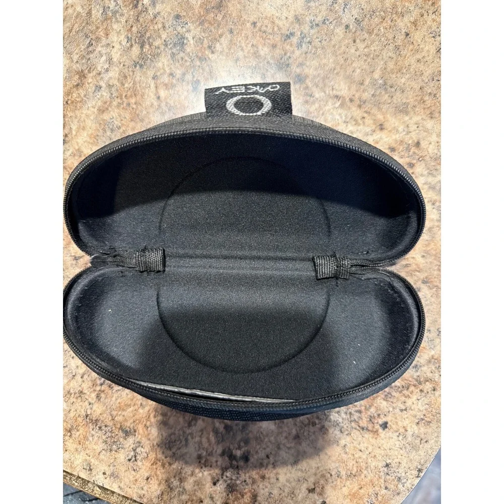 Oakley Soft Vault Sunglasses Case‎ Black Grey Woven Zip Closure Sport Eyewear
